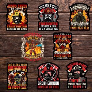 🚒 Firefighting Sticker Bundle – Set of 8 (3” Vinyl Stickers) 🔥